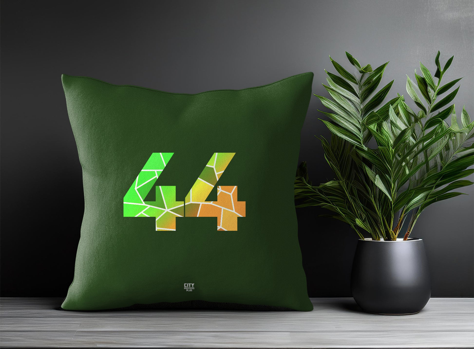 44 Number Square & Rectangle Pillow Cases | Print Deliver Plus by City Posters Plus