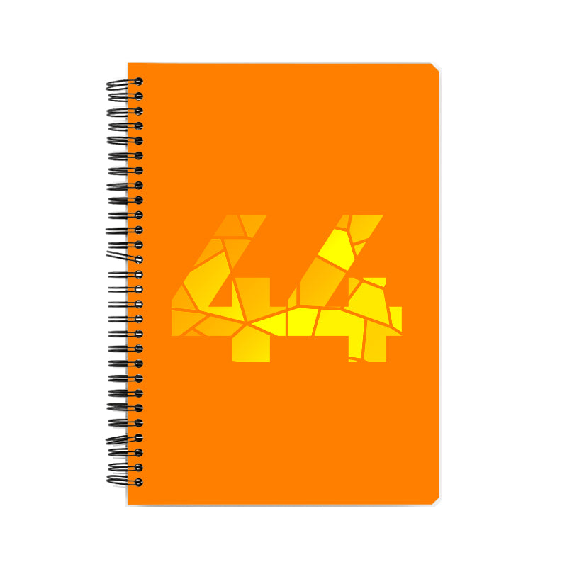 44 Number Notebook (Orange)