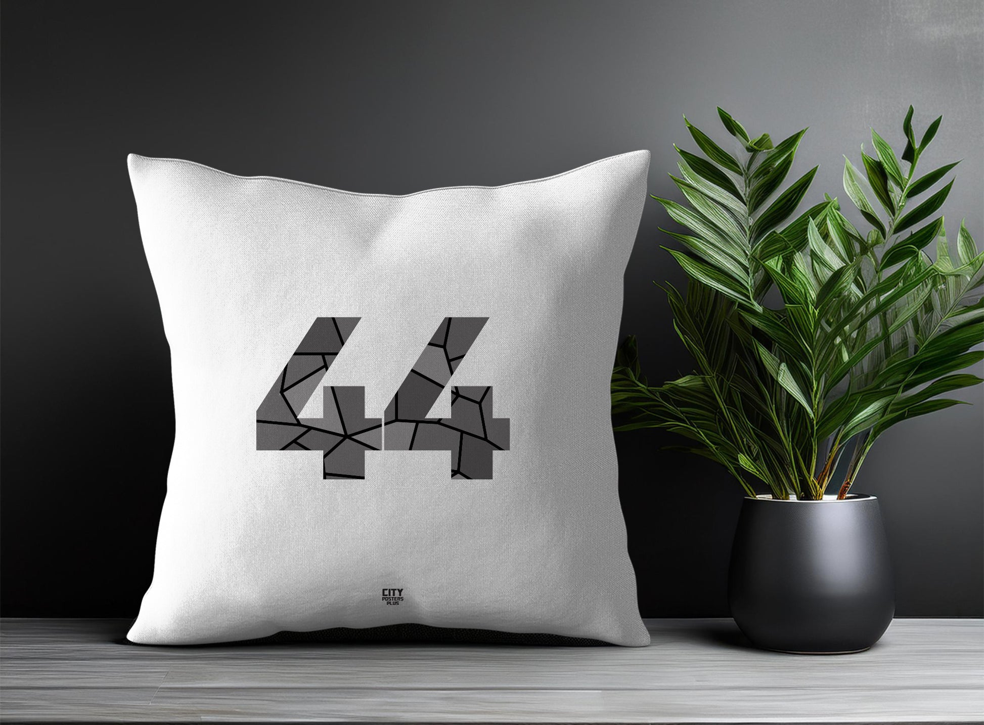 44 Number Square & Rectangle Pillow Cases | Print Deliver Plus by City Posters Plus