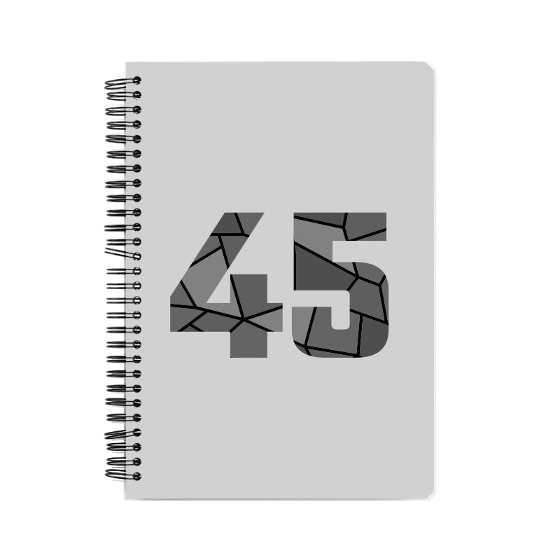 45 Number Notebook (Melange Grey)