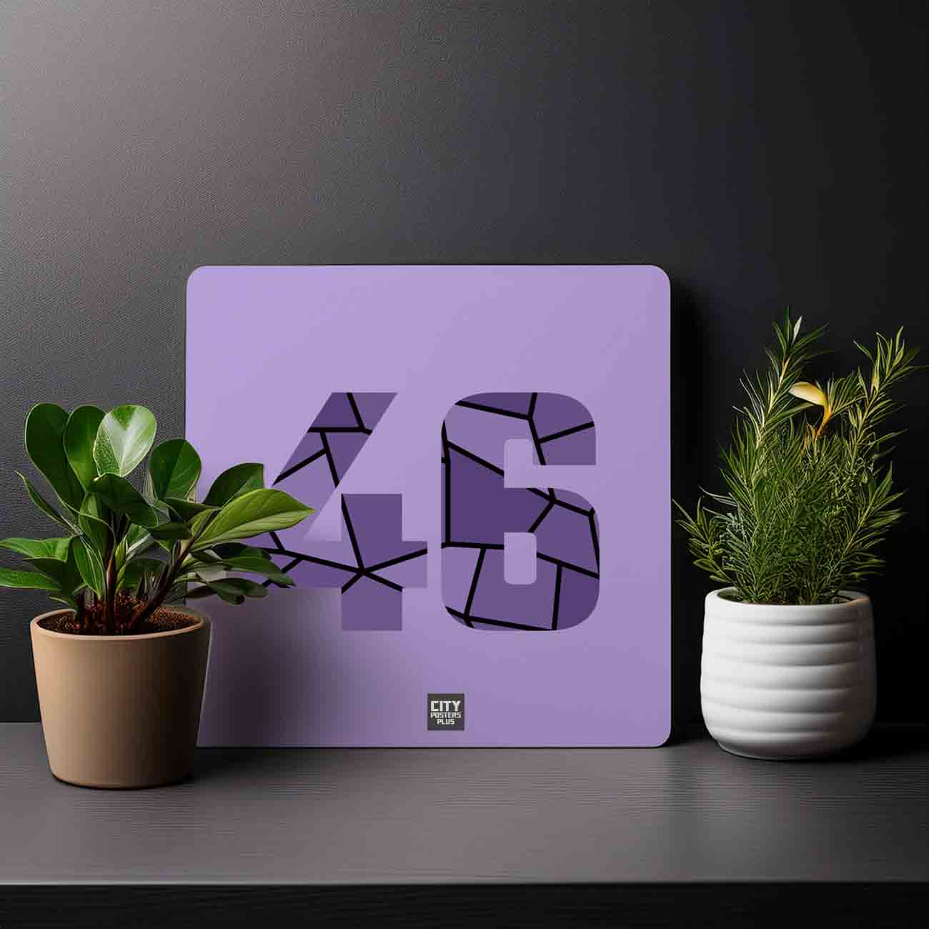 46 Number Mousepad (Iris Lavender)