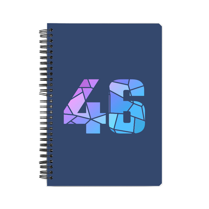 46 Number Notebook (Navy Blue)