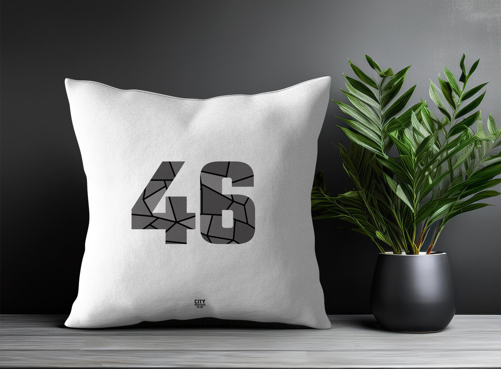 46 Number Square & Rectangle Pillow Cases | Print Deliver Plus by City Posters Plus