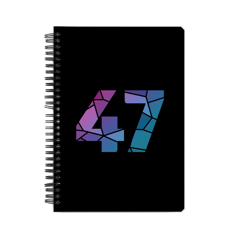 47 Number Notebook (Black)