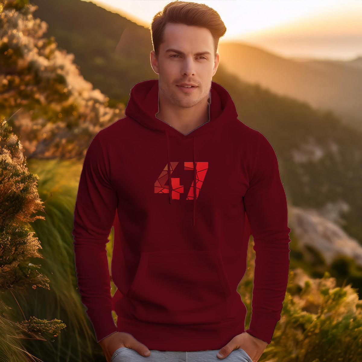 47 Number Unisex Hoodie | Personalized Number Hoodie for Men & Women