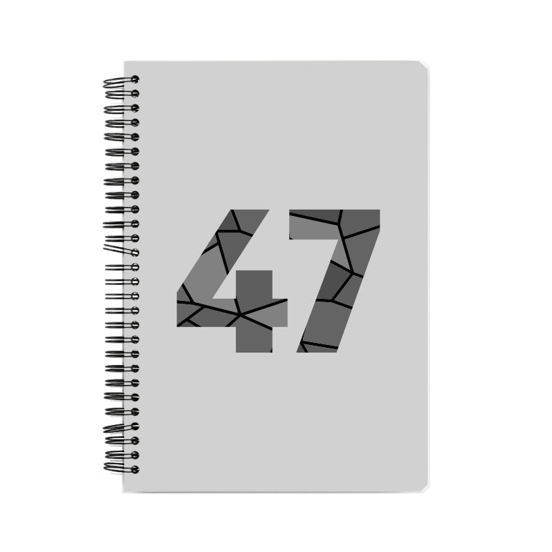 47 Number Notebook (Melange Grey)