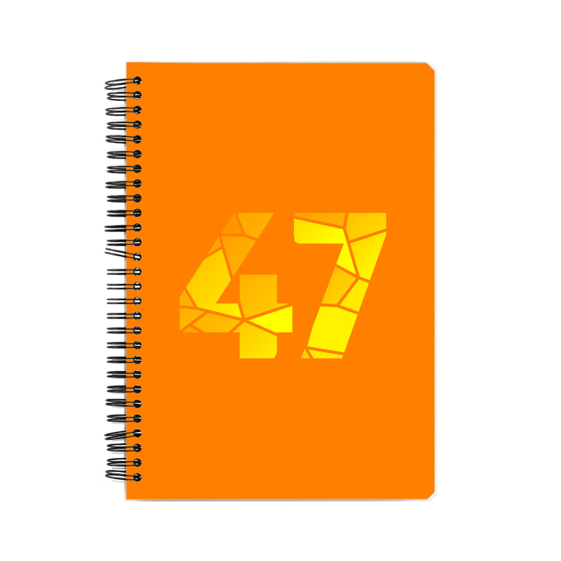 47 Number Notebook (Orange)