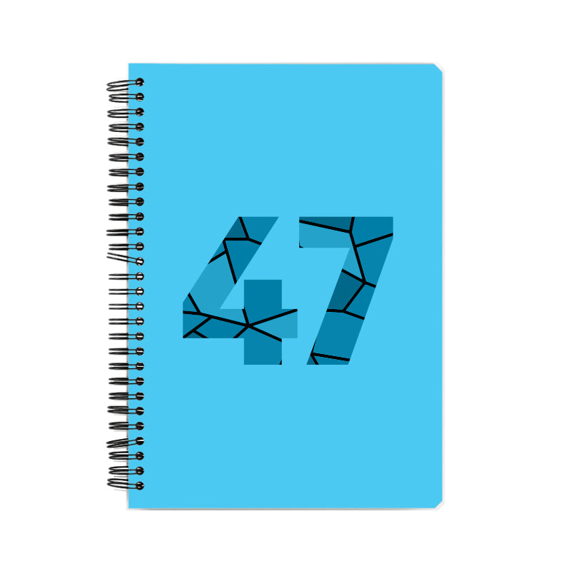 47 Number Notebook (Sky Blue)