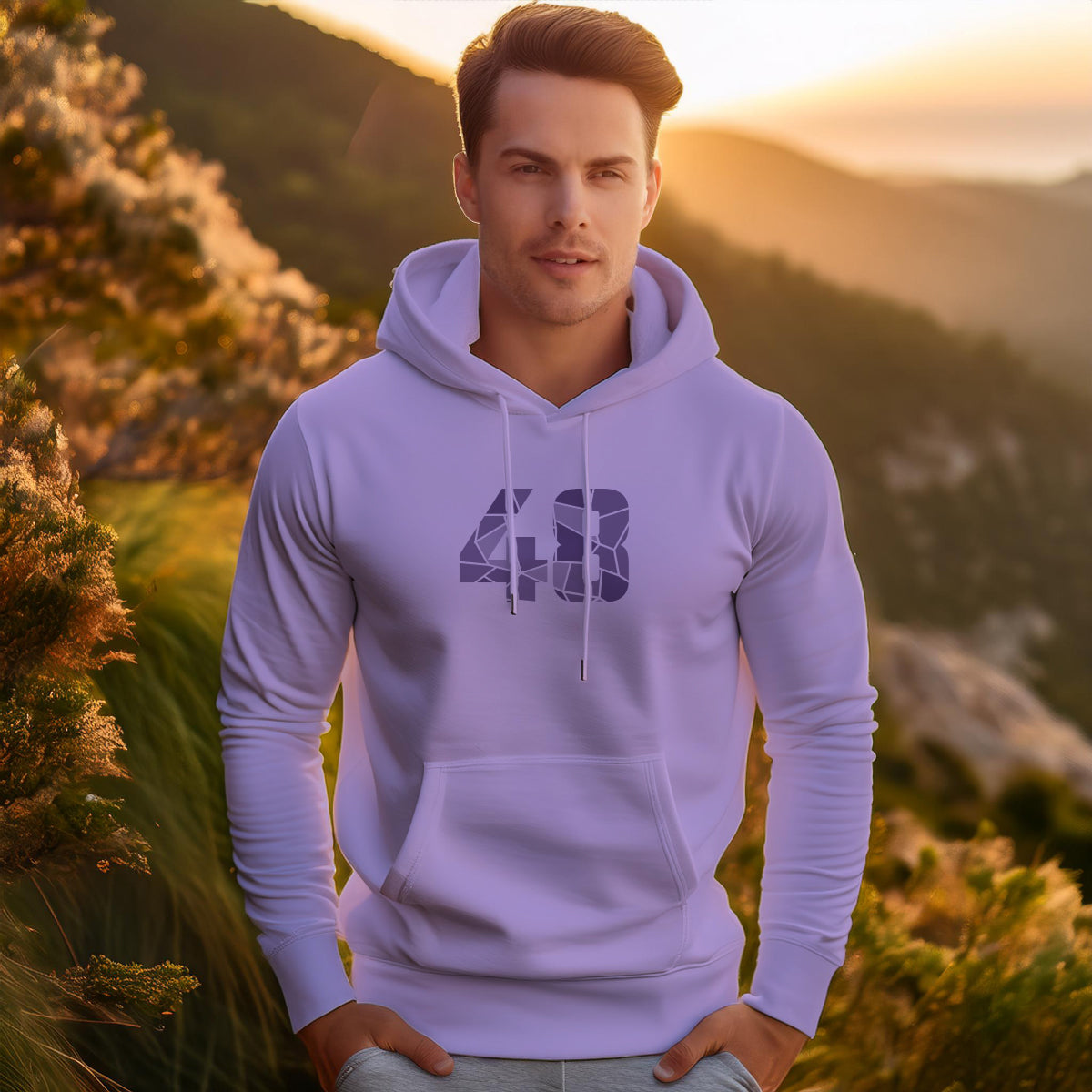 48 Number Unisex Hoodie | Personalized Number Hoodie for Men & Women