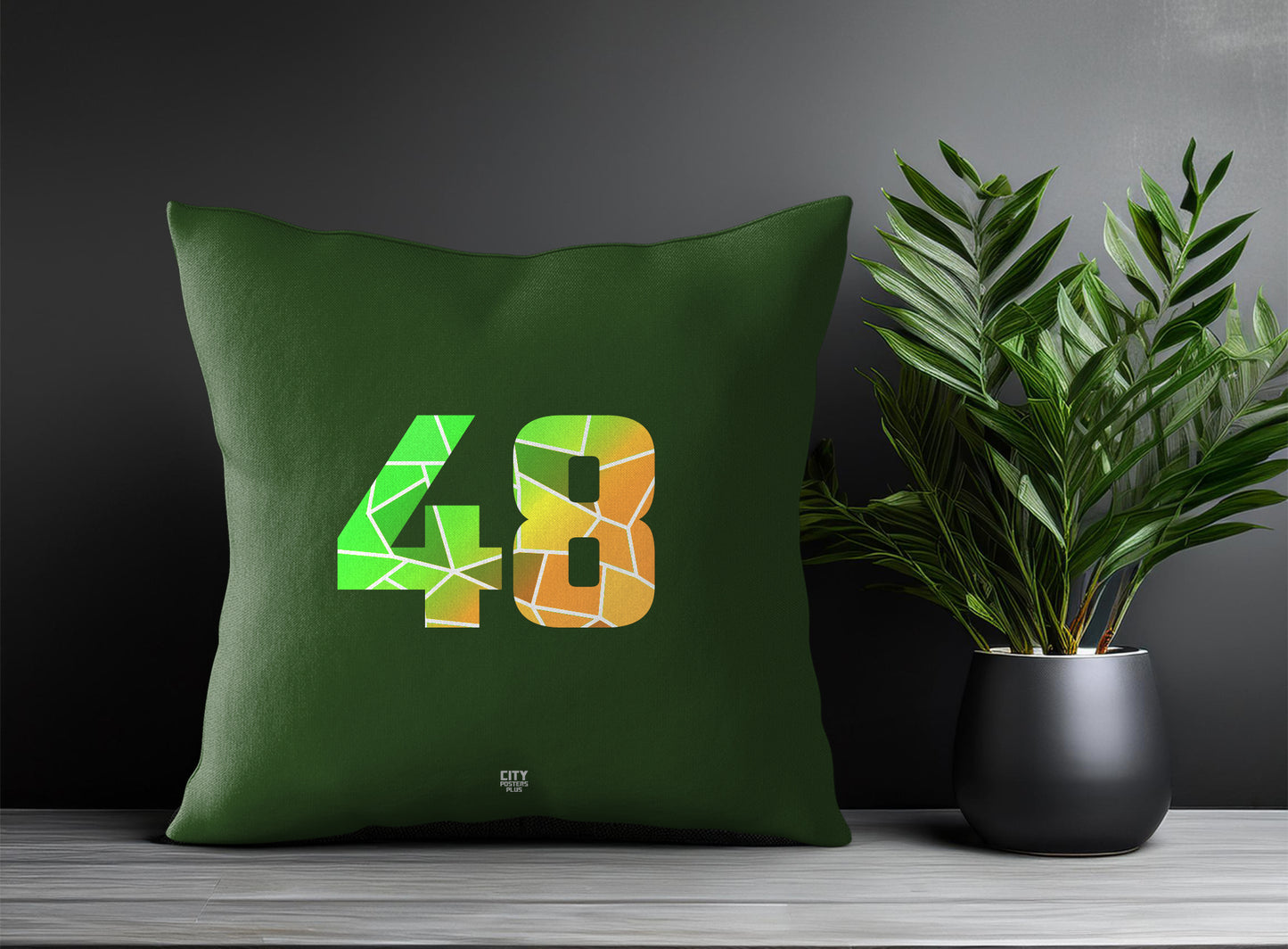 48 Number Square & Rectangle Pillow Cases | Print Deliver Plus by City Posters Plus