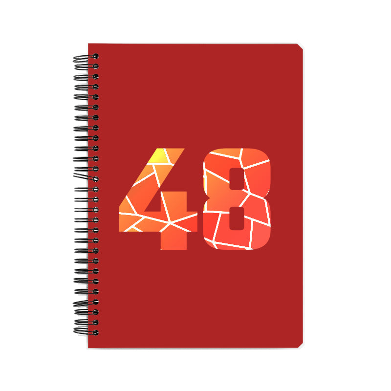 48 Number Notebook (Red)