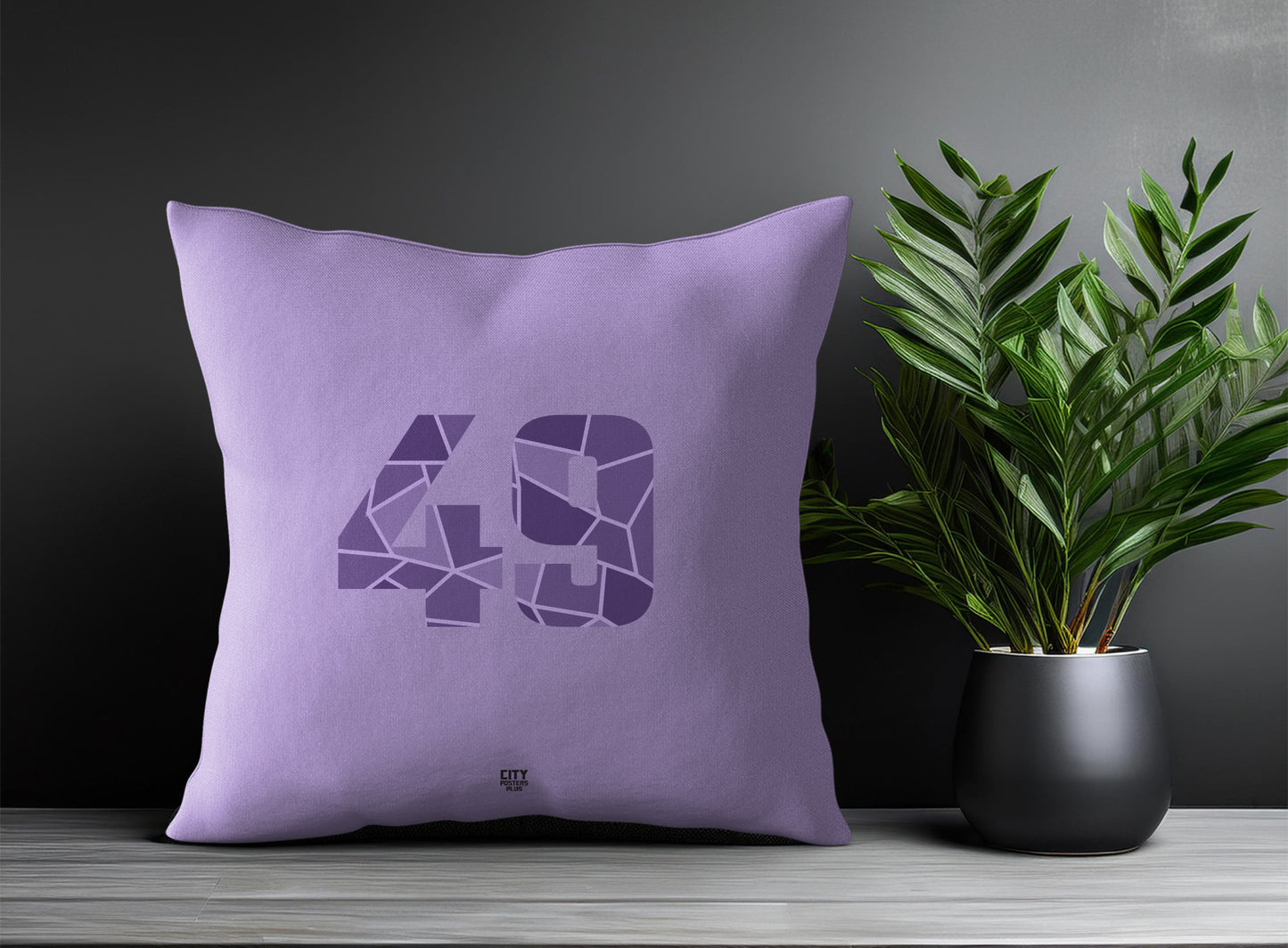49 Number Square & Rectangle Pillow Cases | Print Deliver Plus by City Posters Plus