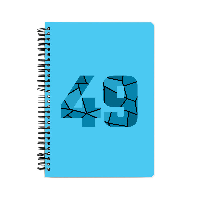 49 Number Notebook (Sky Blue)