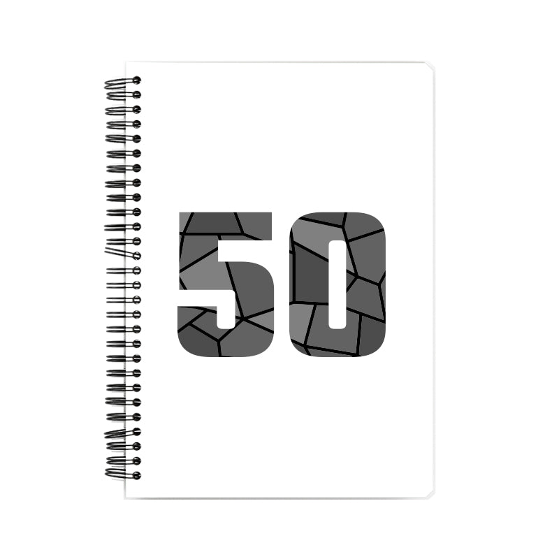 50 Number Notebook (White)