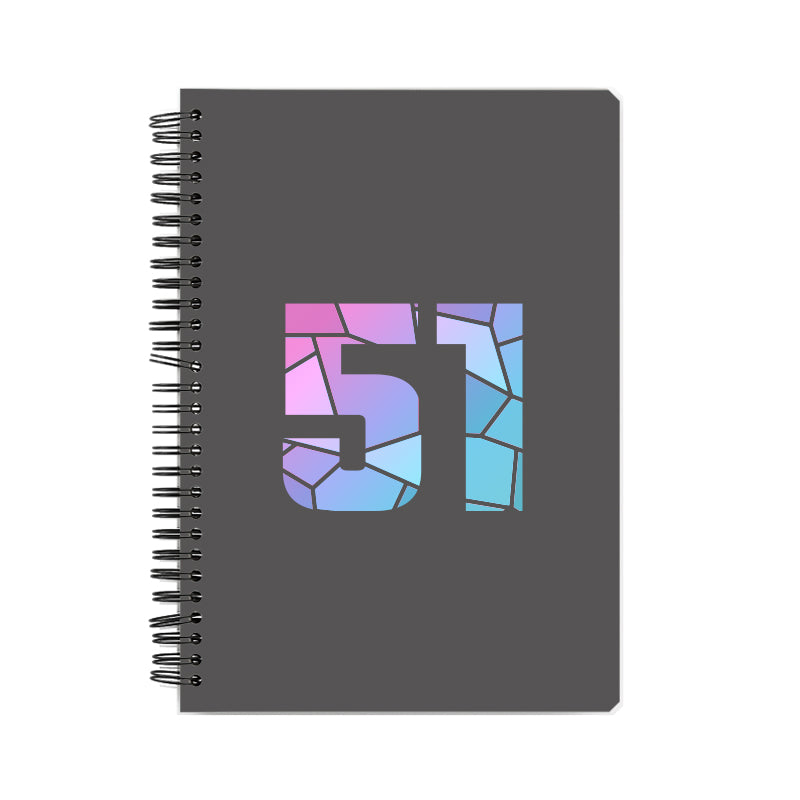 51 Number Notebook (Charcoal Grey)