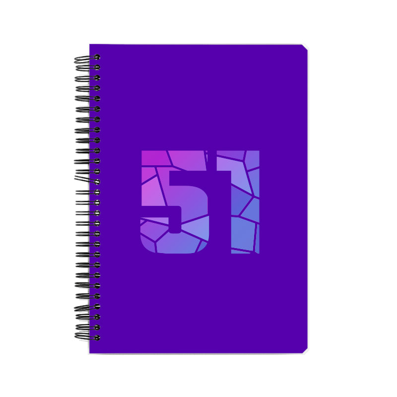 51 Number Notebook (Purple)