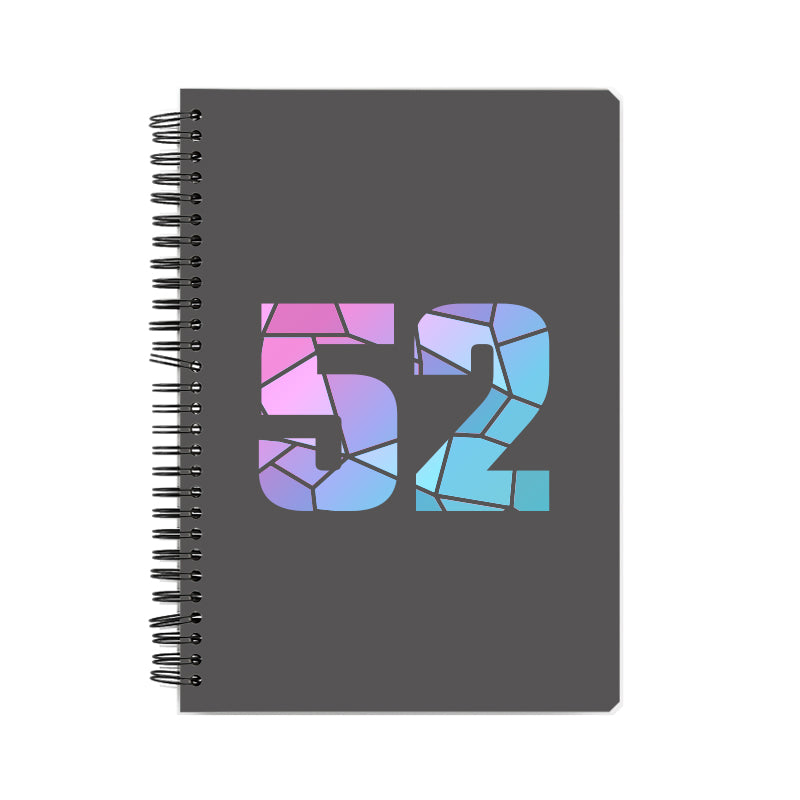 52 Number Notebook (Charcoal Grey)
