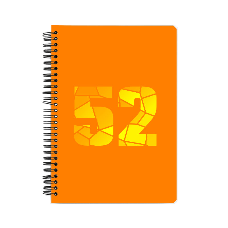 52 Number Notebook (Orange)