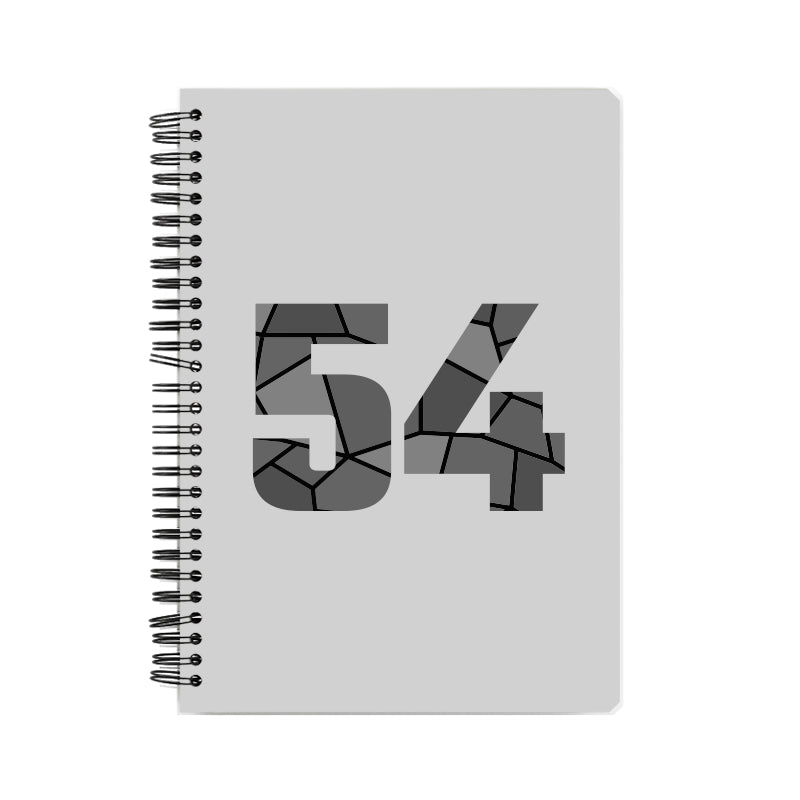 54 Number Notebook (Melange Grey)
