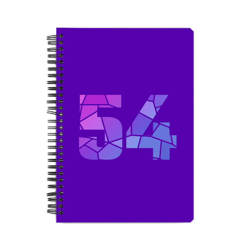 54 Number Notebook (Purple)