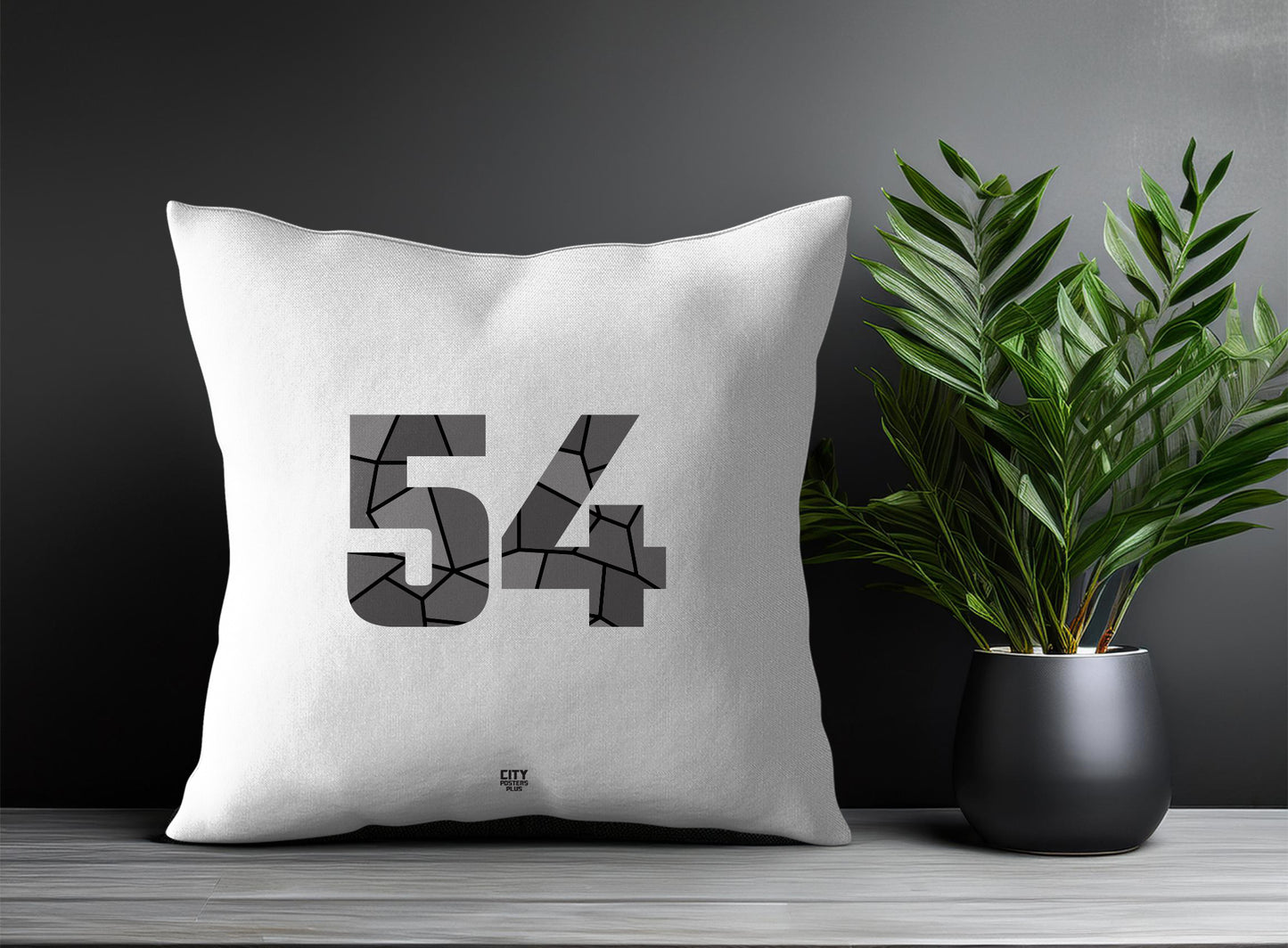 54 Number Square & Rectangle Pillow Cases | Print Deliver Plus by City Posters Plus