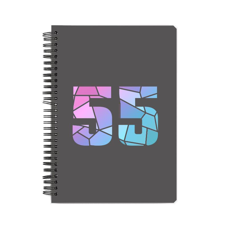55 Number Notebook (Charcoal Grey)