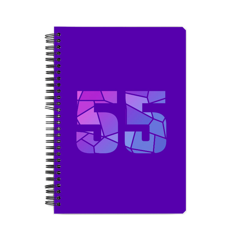 55 Number Notebook (Purple)