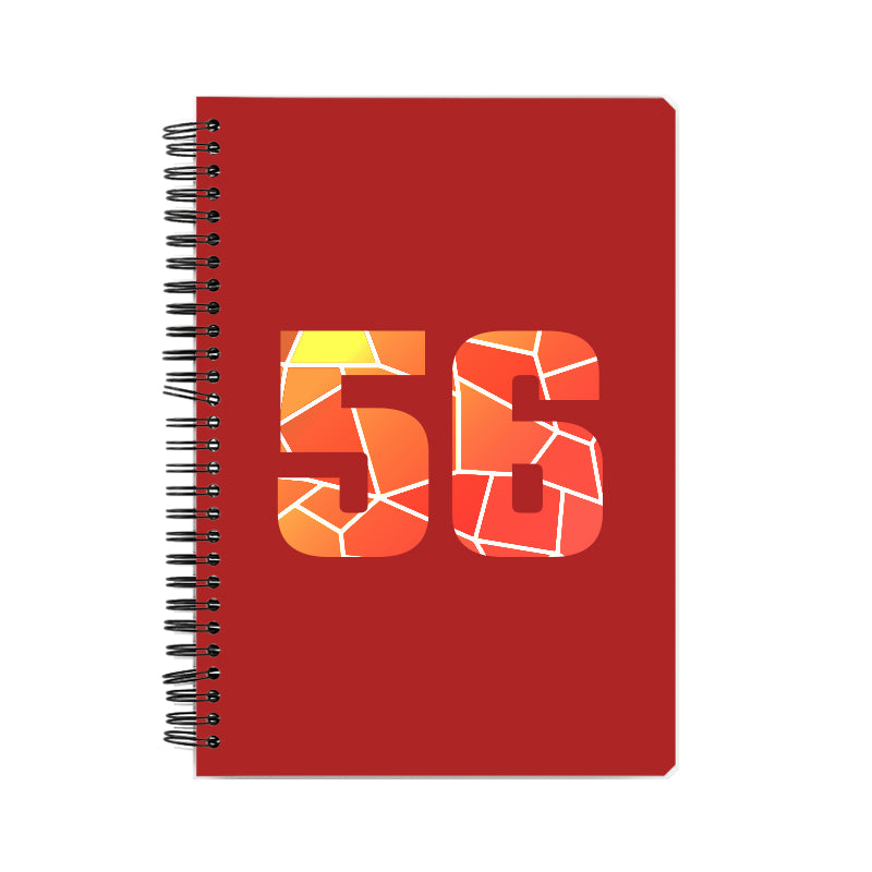 56 Number Notebook (Red)