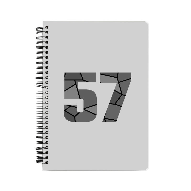 57 Number Notebook (Melange Grey)