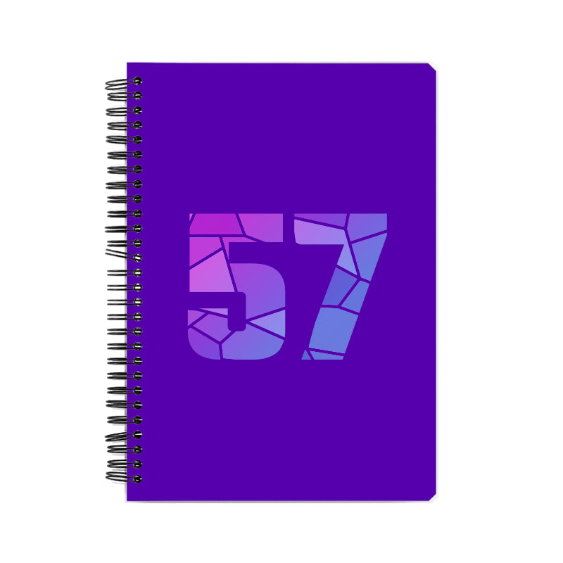 57 Number Notebook (Purple)