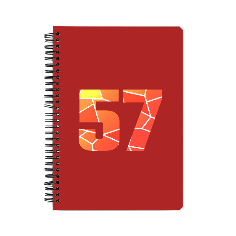 57 Number Notebook (Red)
