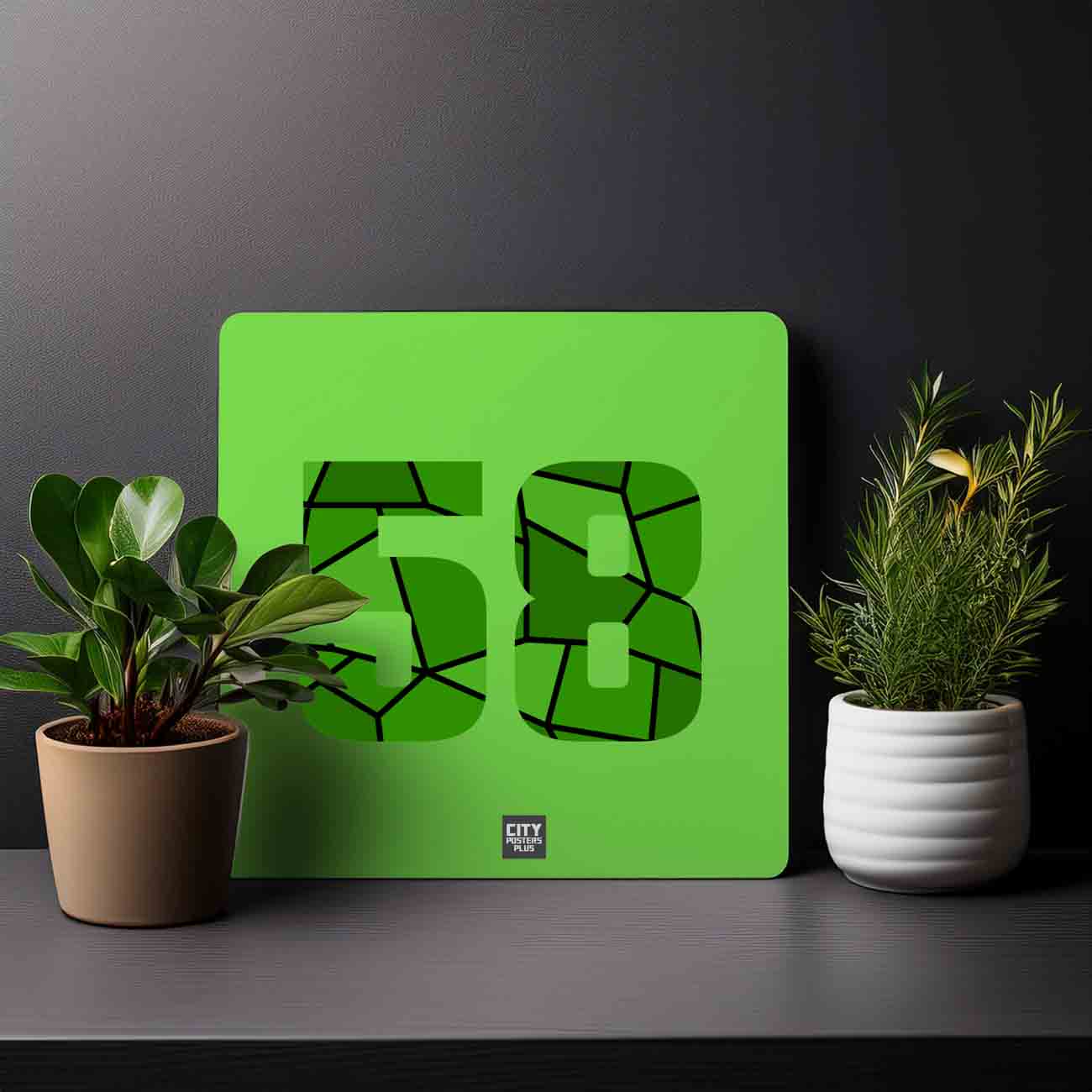 58 Number Mousepad (Liril Green)