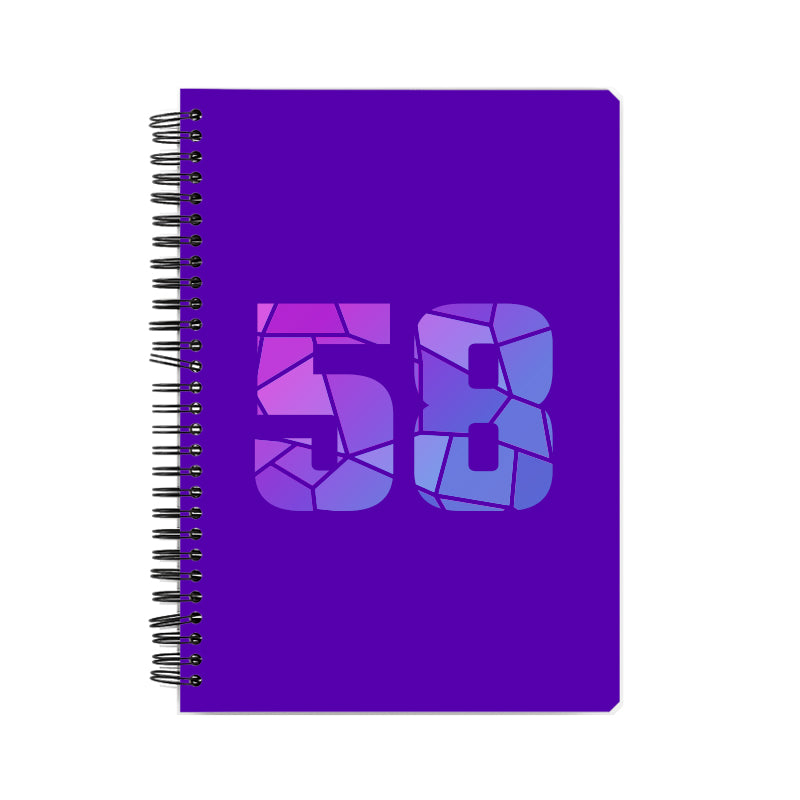 58 Number Notebook (Purple)