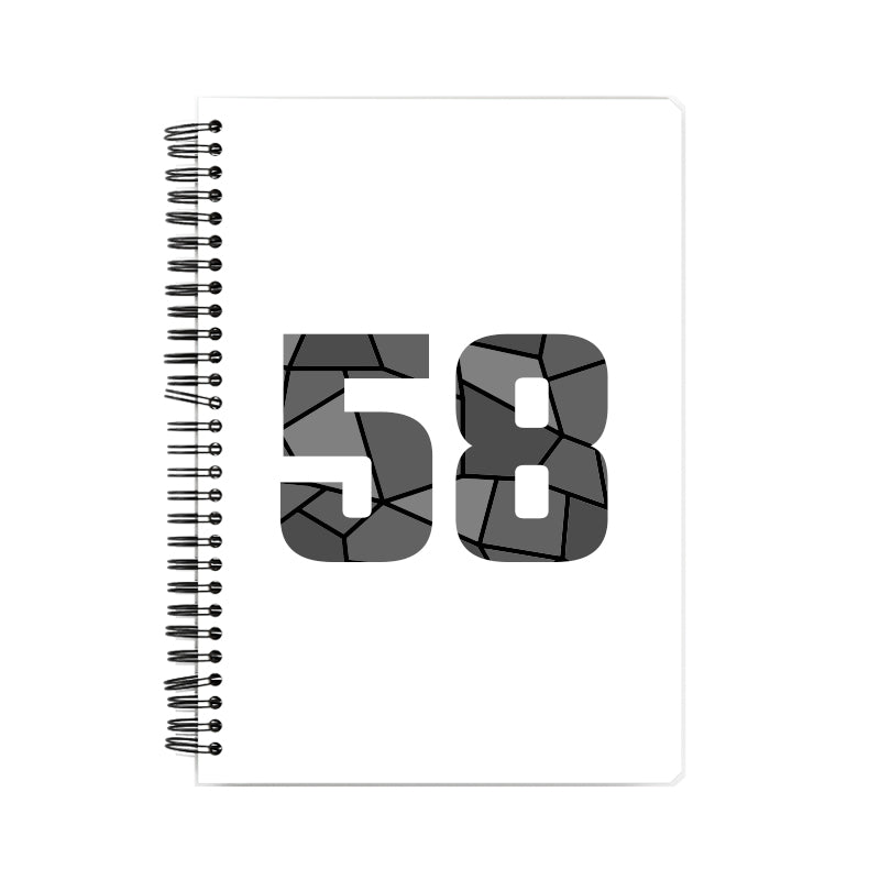 58 Number Notebook (White)