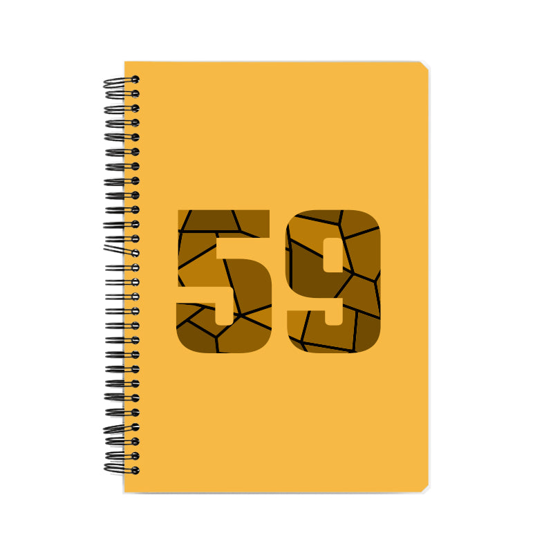 59 Number Notebook (Golden Yellow)