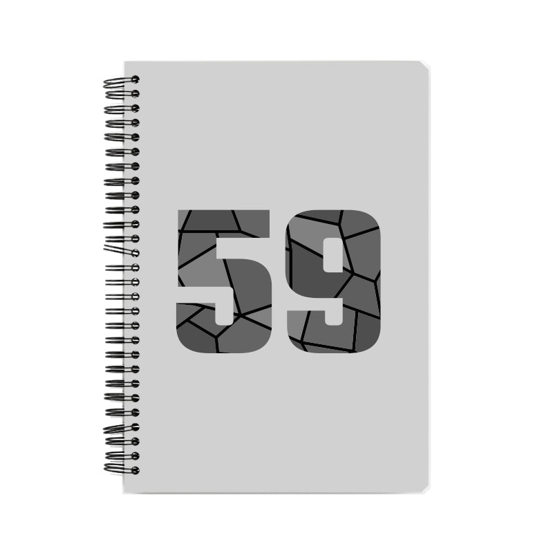 59 Number Notebook (Melange Grey)