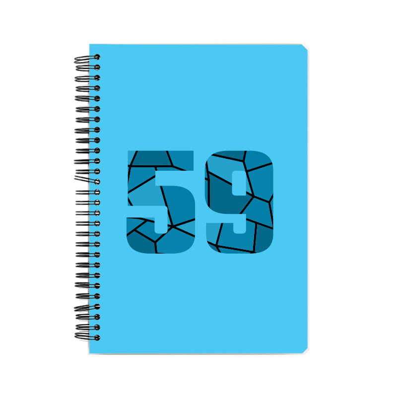 59 Number Notebook (Sky Blue)