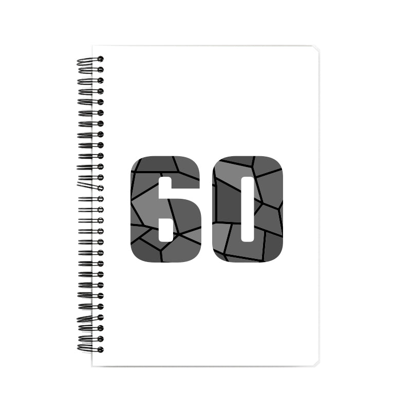 60 Number Notebook (White)