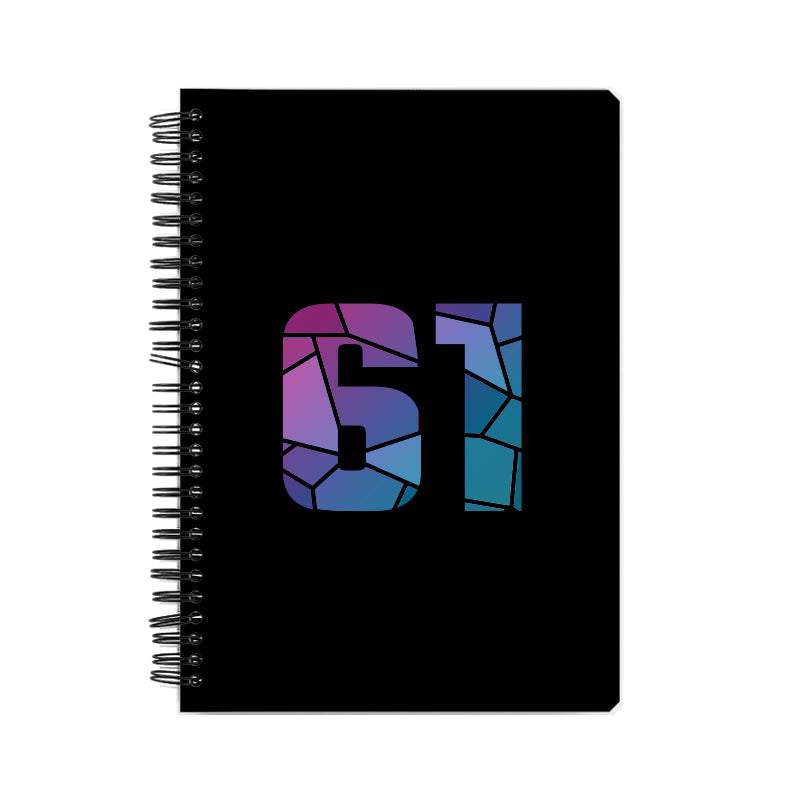 61 Number Notebook (Black)