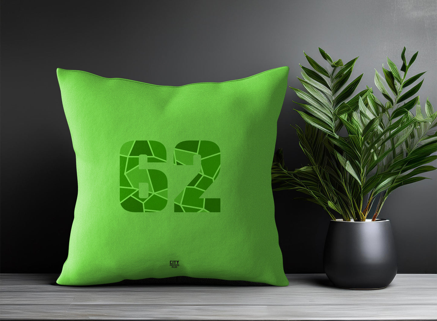 62 Number Square & Rectangle Pillow Cases | Print Deliver Plus by City Posters Plus
