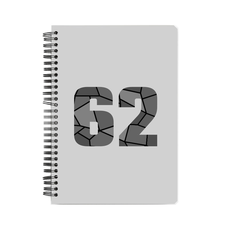 62 Number Notebook (Melange Grey)