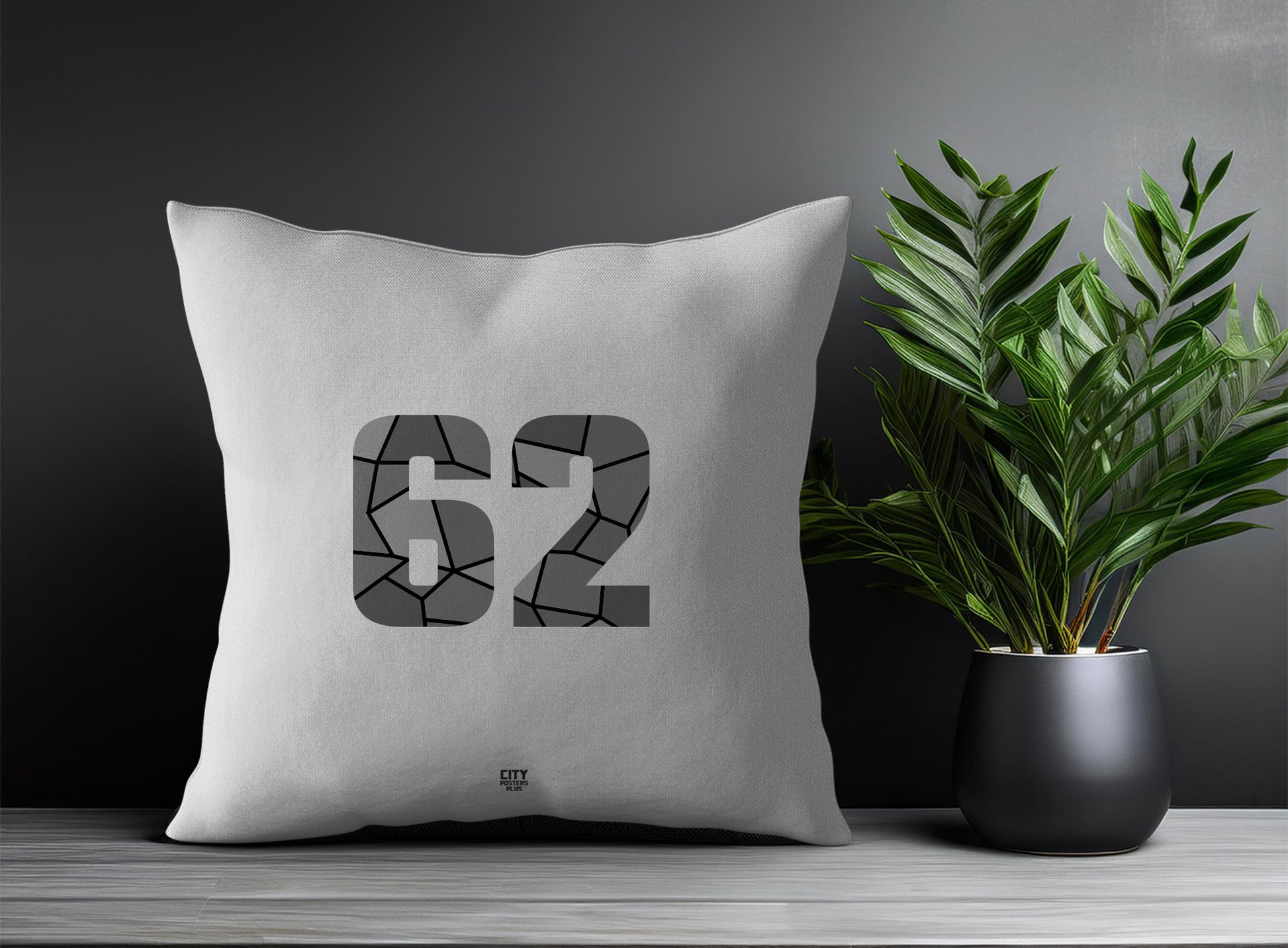 62 Number Square & Rectangle Pillow Cases | Print Deliver Plus by City Posters Plus