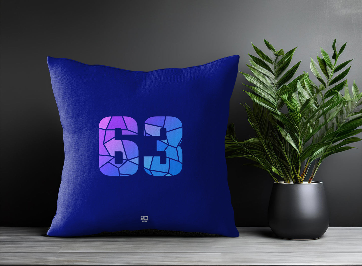 63 Number Square & Rectangle Pillow Cases | Print Deliver Plus by City Posters Plus