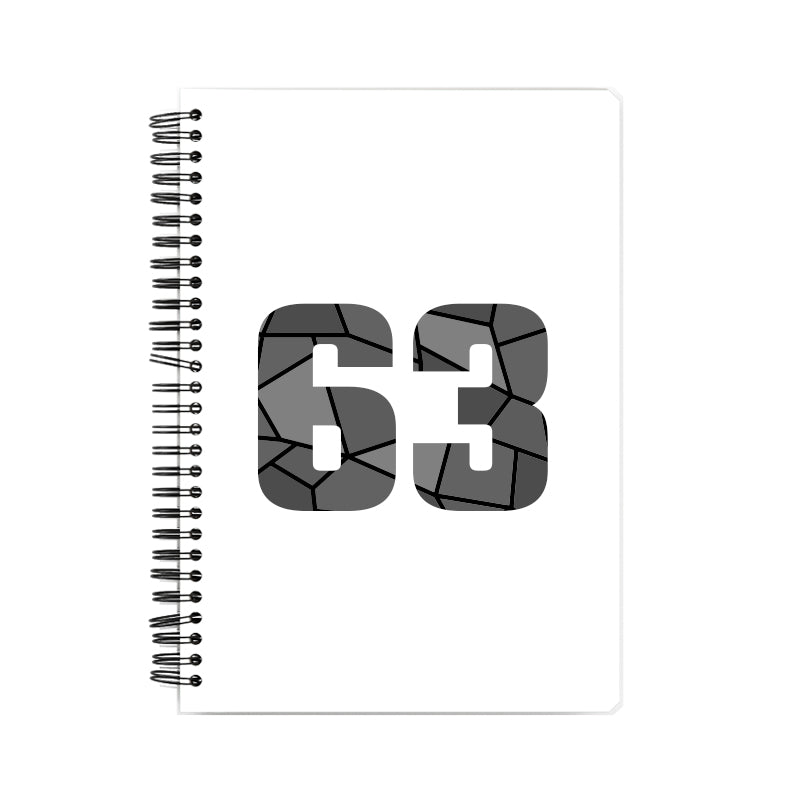 63 Number Notebook (White)