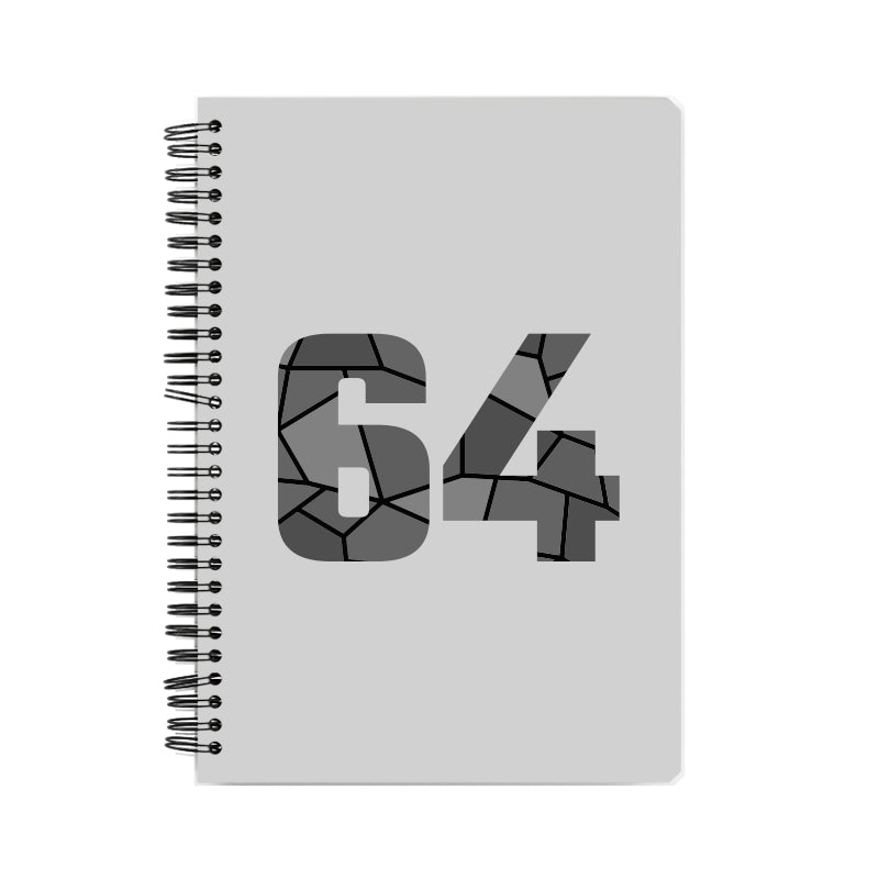 64 Number Notebook (Melange Grey)