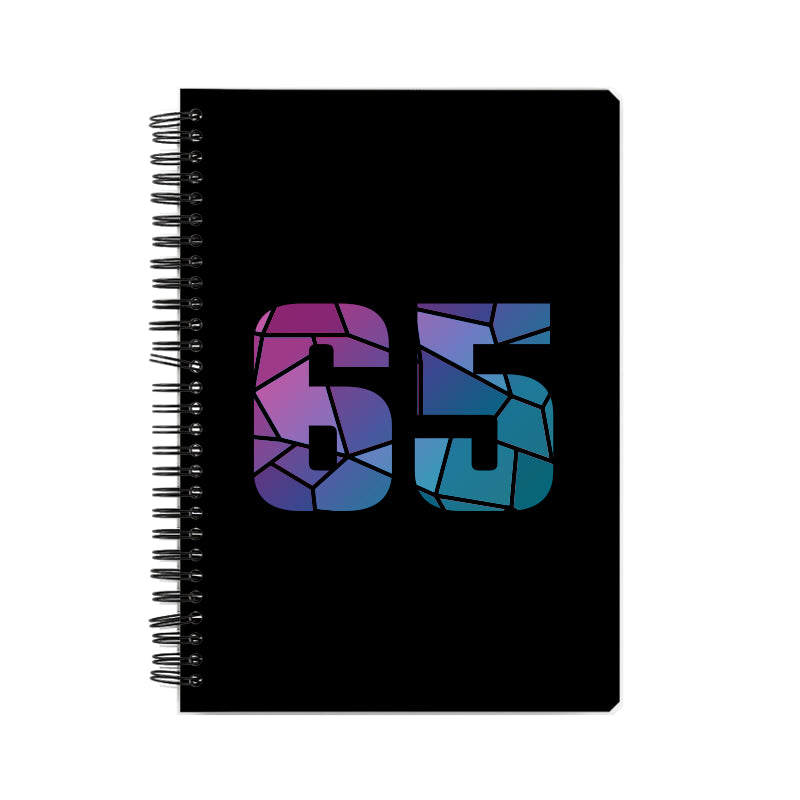 65 Number Notebook (Black)
