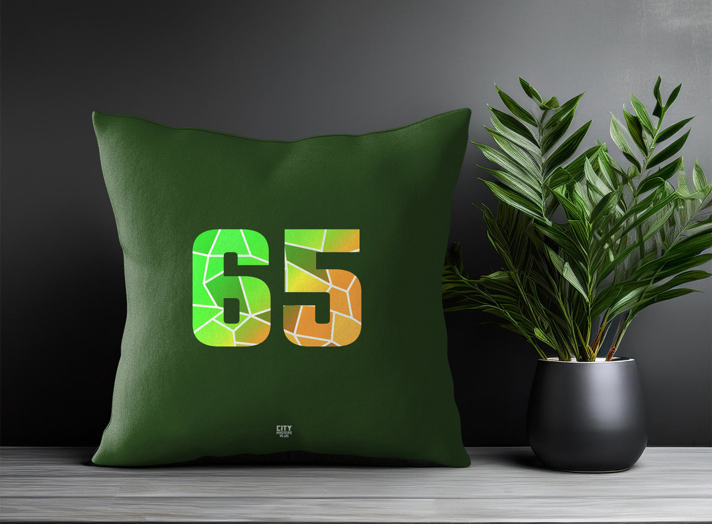 65 Number Square & Rectangle Pillow Cases | Print Deliver Plus by City Posters Plus