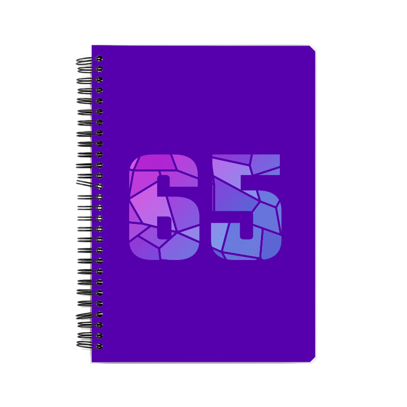 65 Number Notebook (Purple)