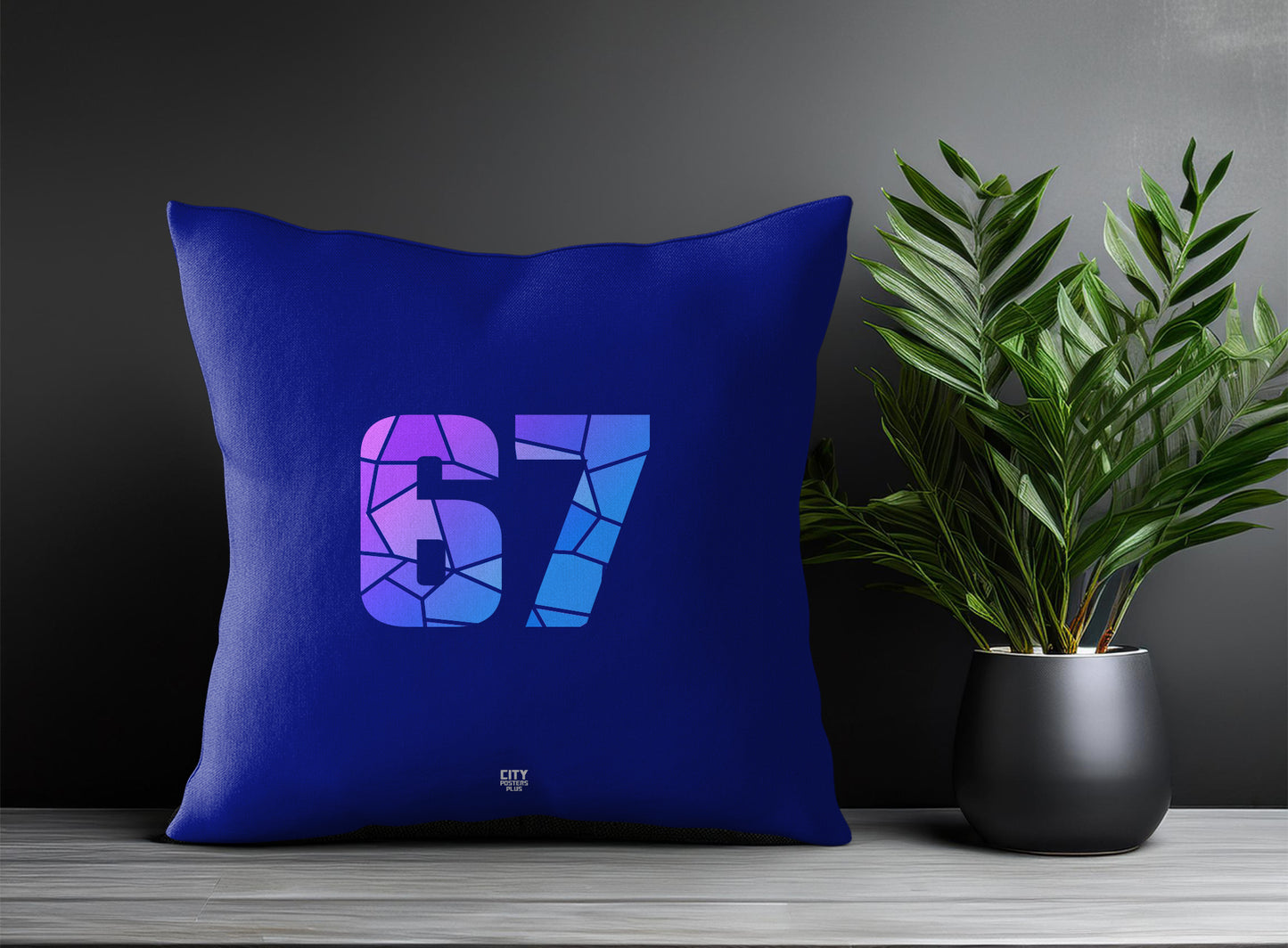 67 Number Square & Rectangle Pillow Cases | Print Deliver Plus by City Posters Plus