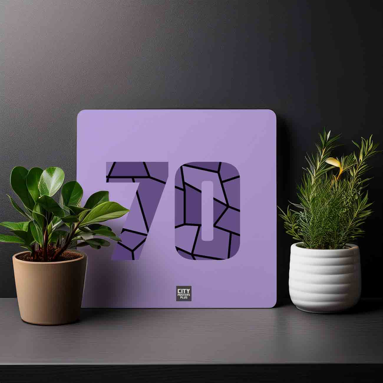 70 Number Mousepad (Iris Lavender)